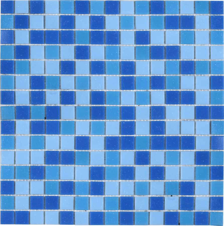 Skleněná mozaika Premium Mosaic modrá 33x33 cm mat MOS20MIX1HM