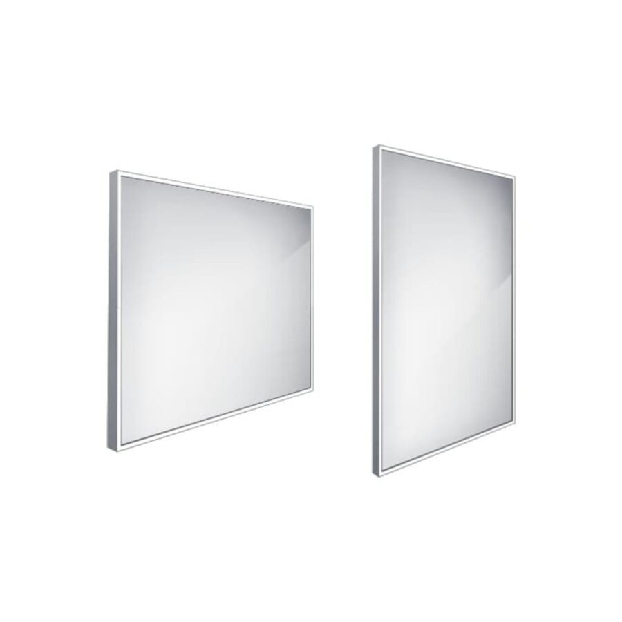 Zrcadlo bez vypínače Nimco 70x80 cm hliník ZP 13003