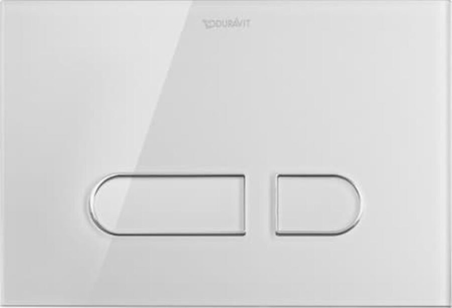 Ovládací tlačítko Duravit A1 sklo bílé WD5002012000