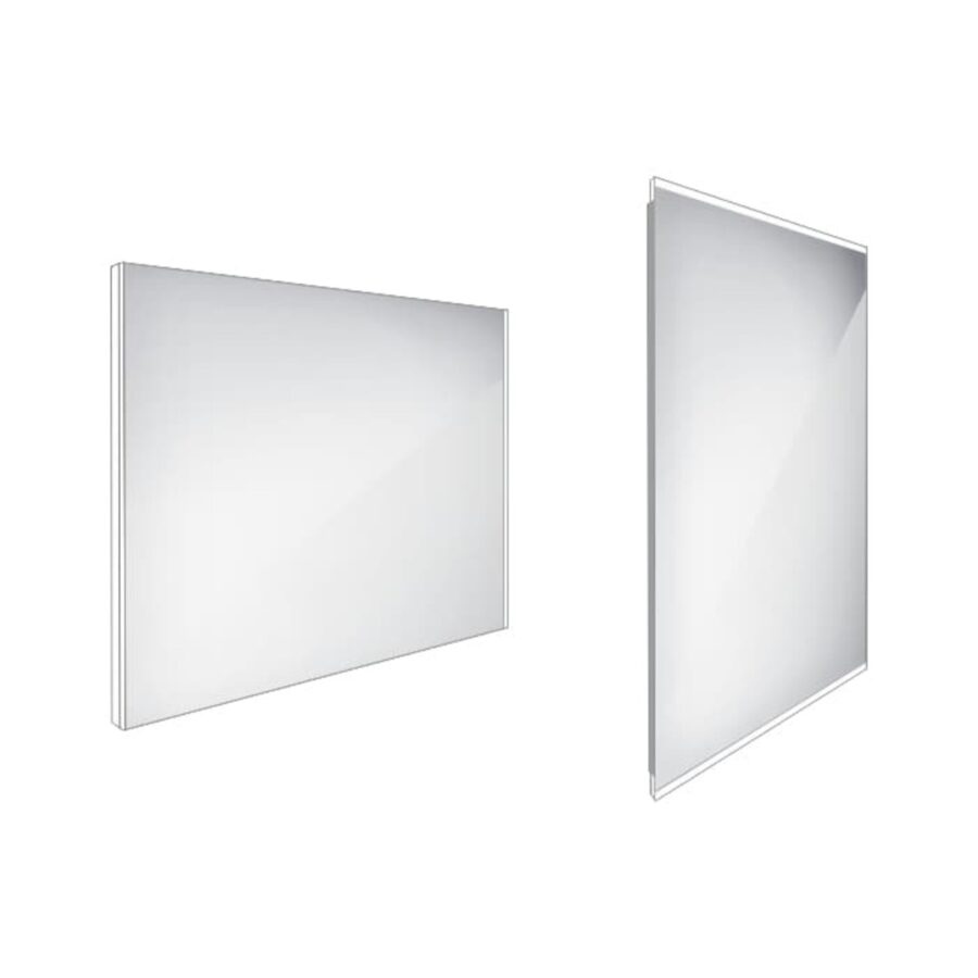Zrcadlo bez vypínače Nimco 70x90 cm hliník ZP 9019