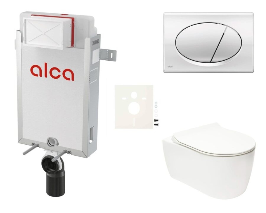 Cenově zvýhodněný závěsný WC set Alca k zazdění + WC Glacera Alfa SIKOAA2