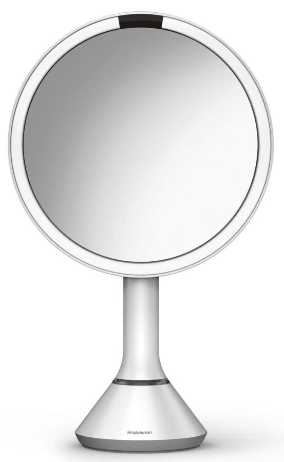 Kosmetické zrcátko Simplehuman Dual Touch perleťově bílá SHST3054