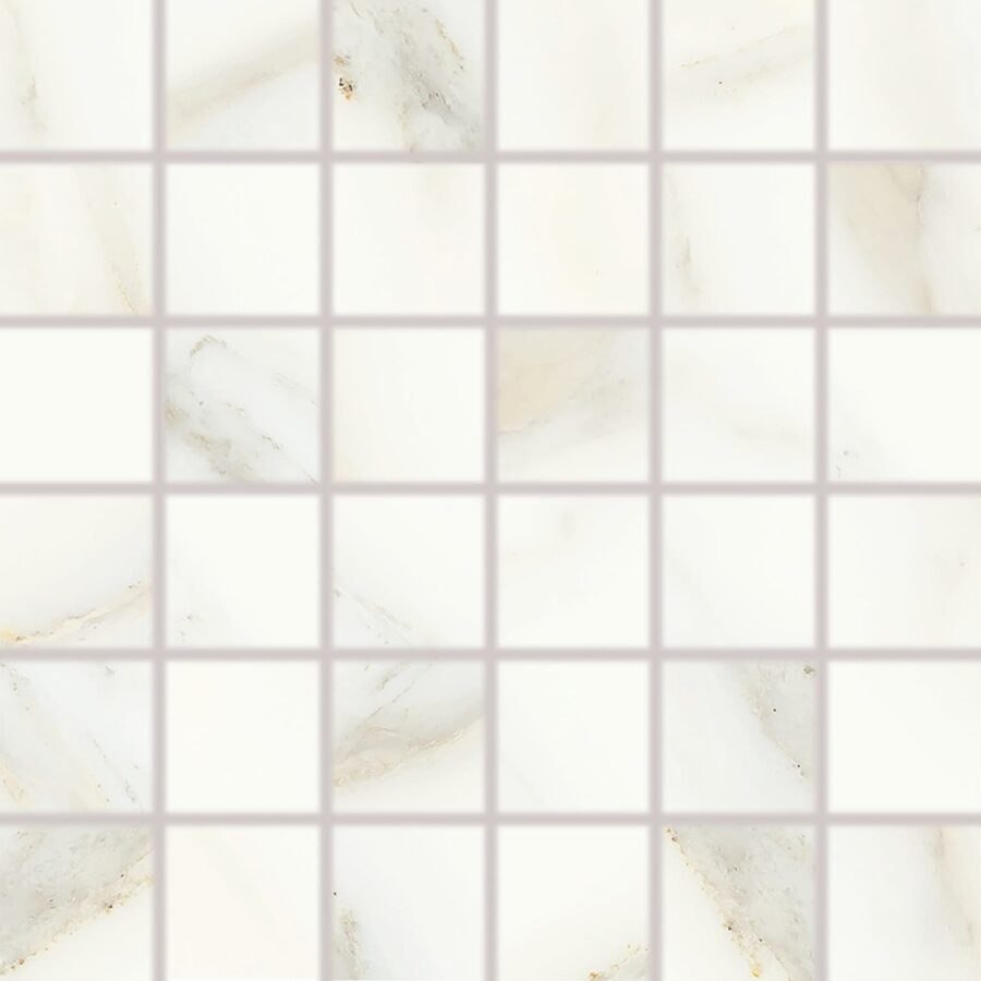 Mozaika Rako Cava bílá 30x30 cm lesk WDM06830.1