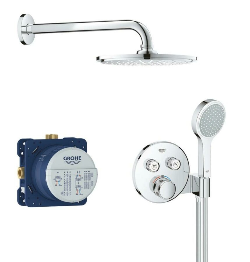 Sprchový systém Grohe Grohtherm Smartcontrol pod omítku s termostatickou baterií chrom 34743000