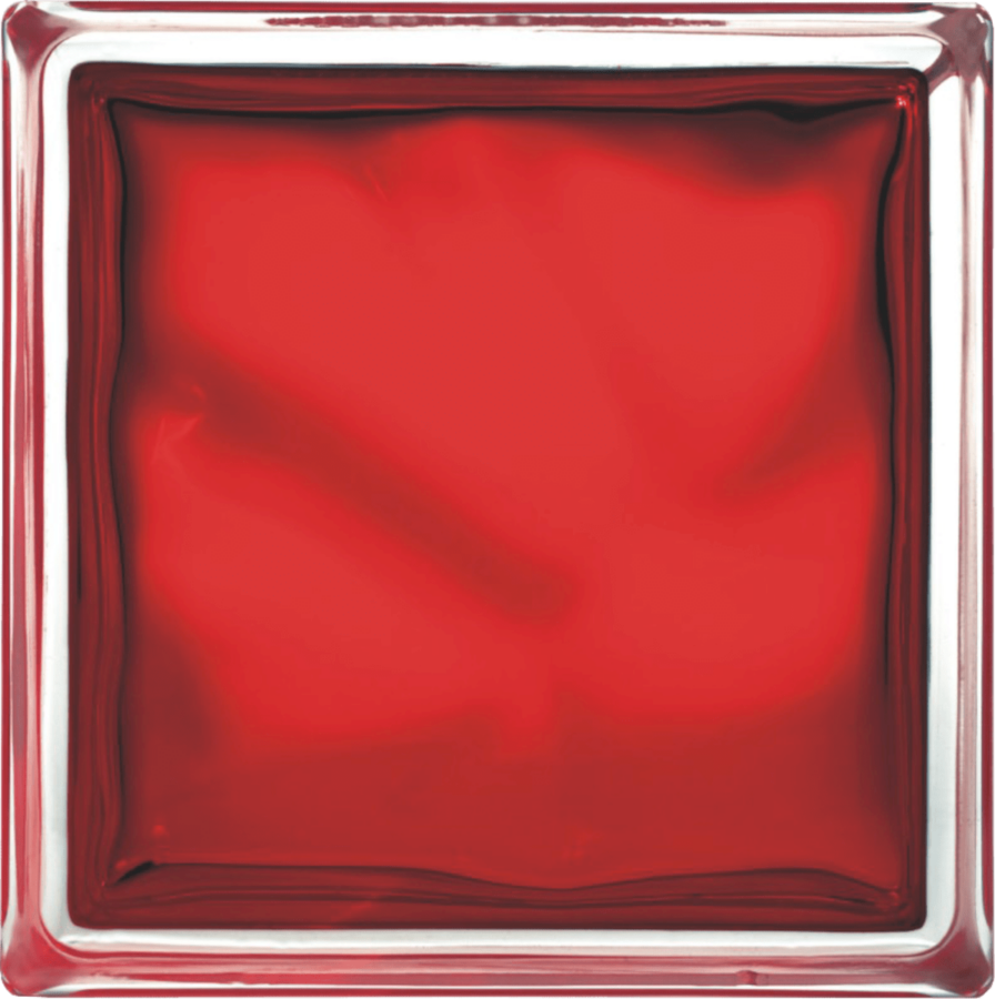 Luxfera Glassblocks red 19x19x8 cm lesk 1908WREBR