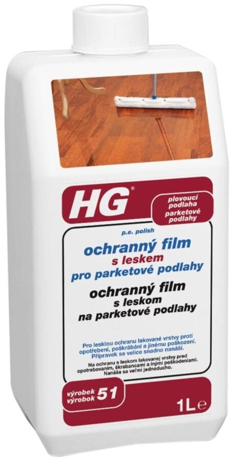 HG ochranný film s leskem pro parketové podlahy HGOFPP