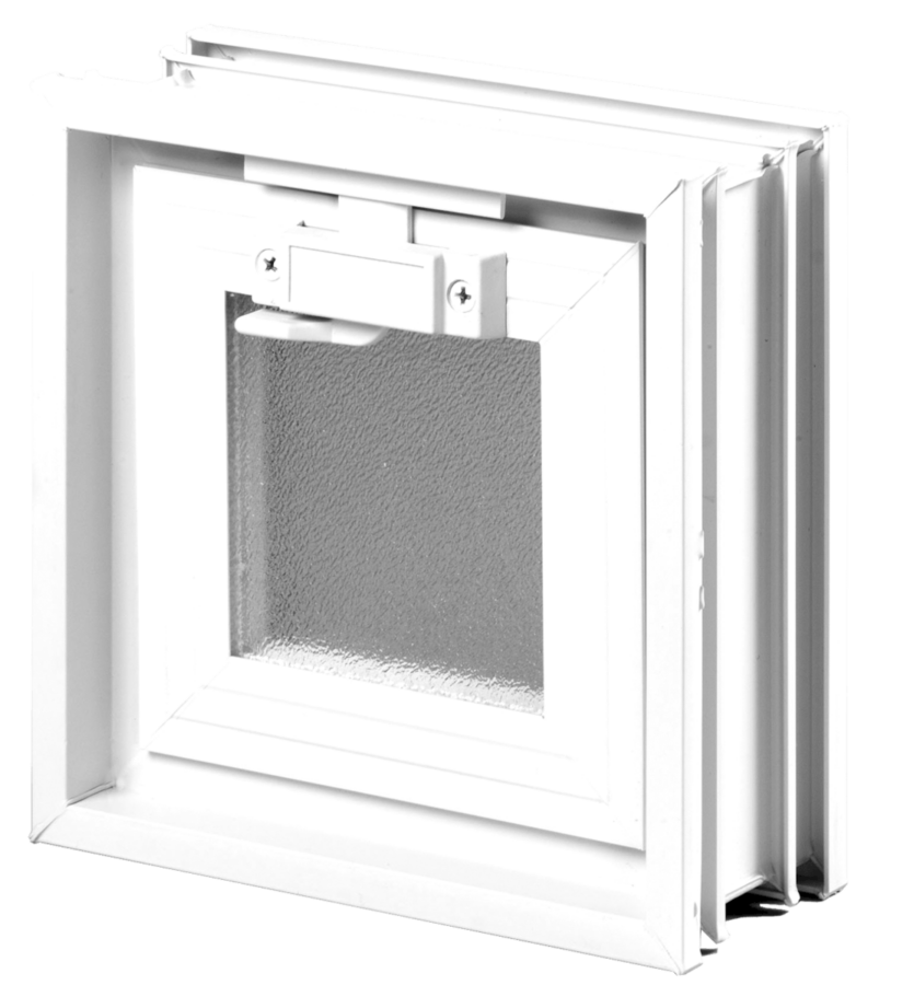 Větrací okno Glassblocks bílá 19x19 cm plast GBMR1919