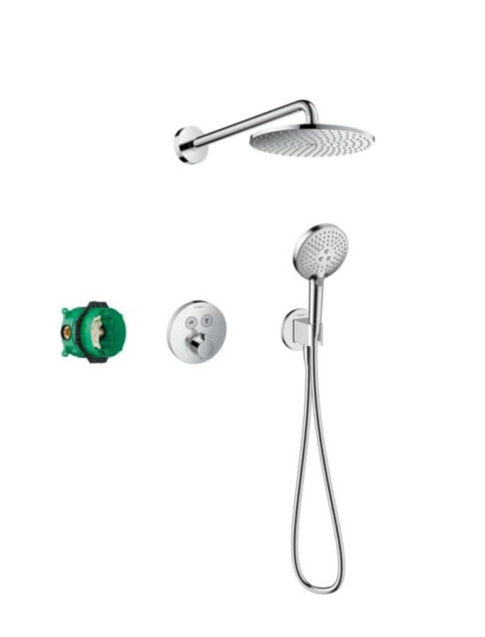 Sprchový systém Hansgrohe Raindance S pod omítku s termostatickou baterií chrom 27951000