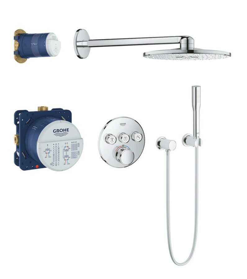 Sprchový systém Grohe Grohtherm SmartControl s termostatickou baterií chrom 34705000