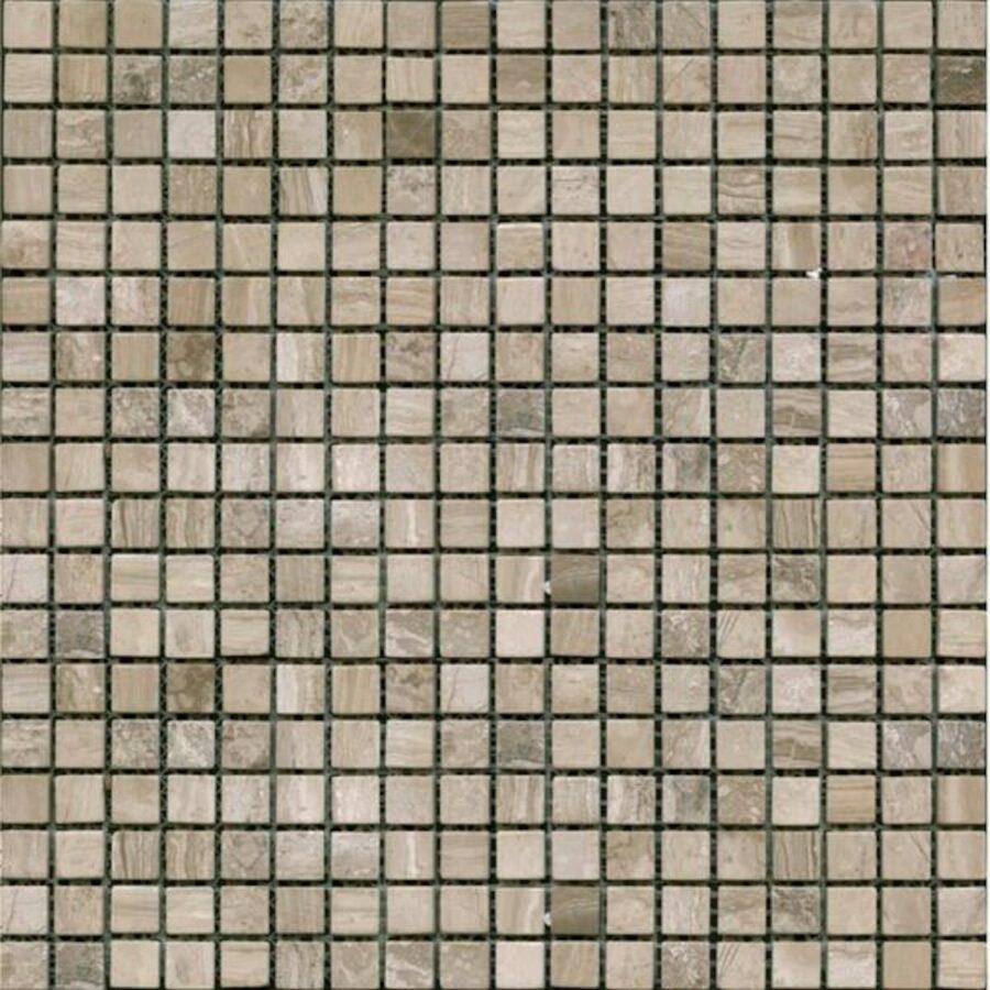 Kamenná mozaika Premium Mosaic Stone šedá 30x30 cm mat STMOS15GYW