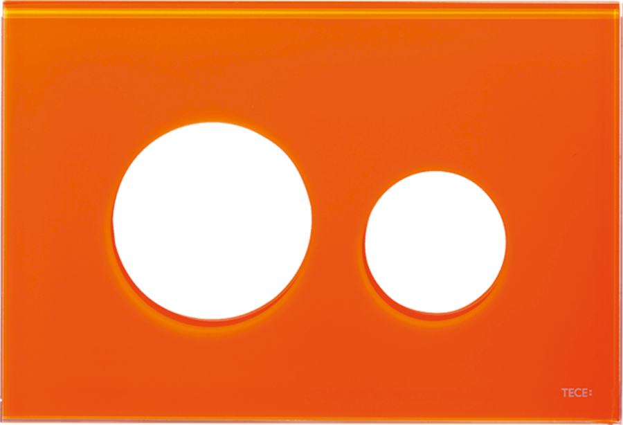 Kryt ovládacího tlačítka Tece Loop sklo oranžová 9240673