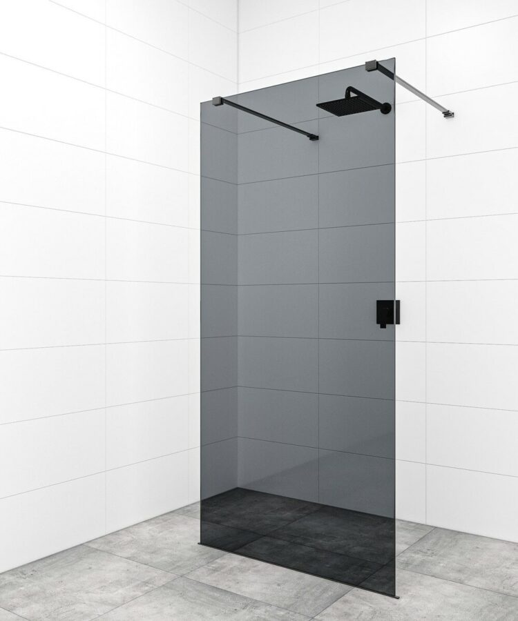 Sprchová zástěna Walk-in 140 cm SAT v barvě profilu černá SATBWI140KSZAVC