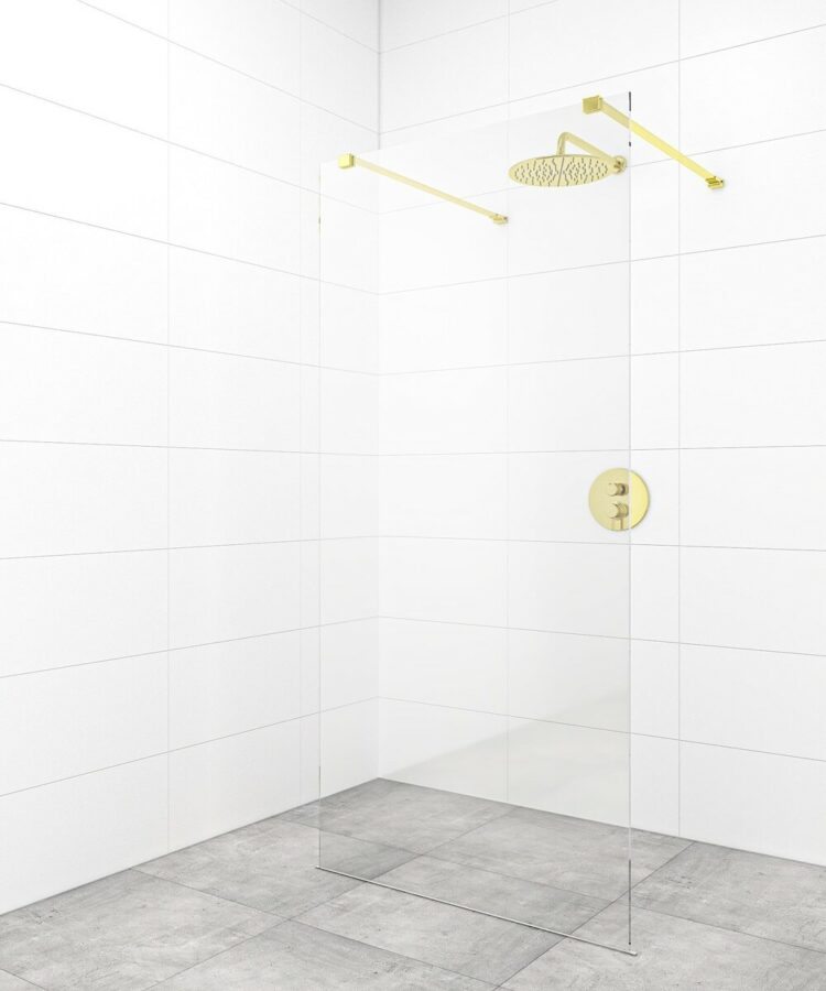 Sprchová zástěna Walk-in 140 cm SAT v barvě profilu zlatá SATBWI140ZAVZ