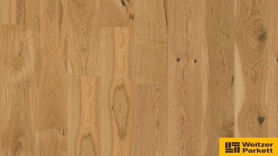 Dřevená lakováná podlaha Weitzer Parkett Oak rustic colorful 11mm 69004